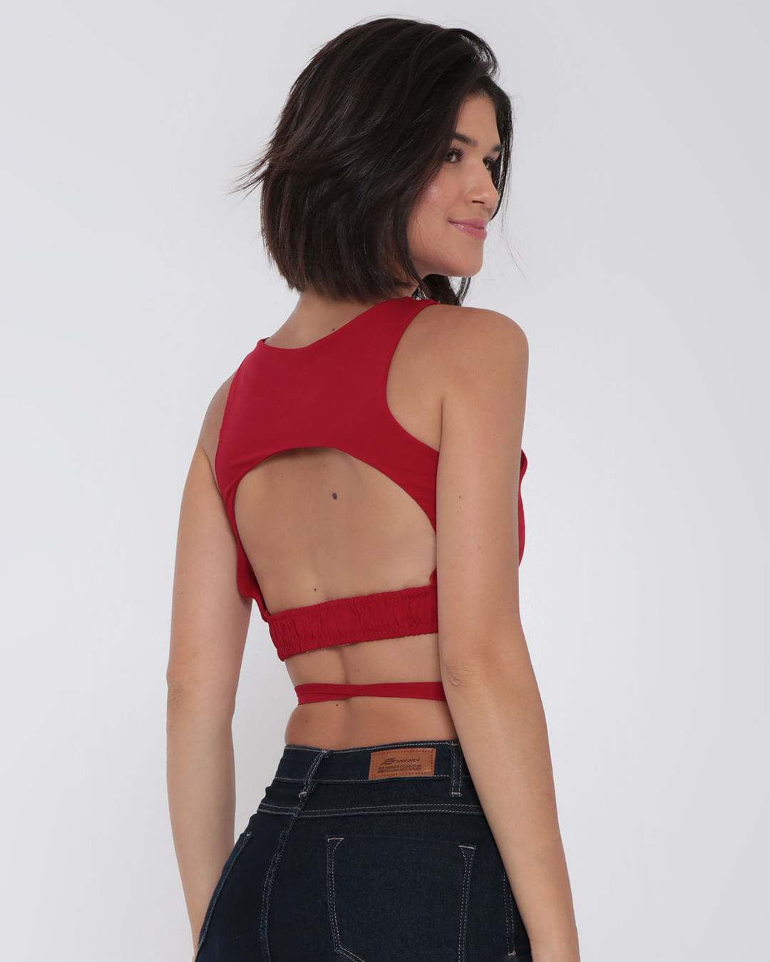 Regata-Feminina-Viscose-Cropped-Tiras-Vermelho