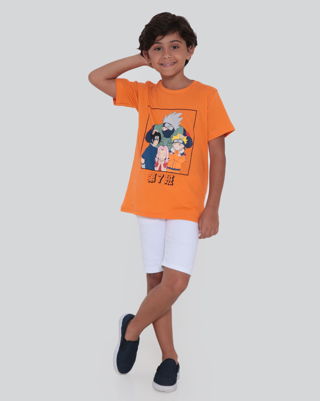 Camiseta-Infantil-Naruto-Laranja