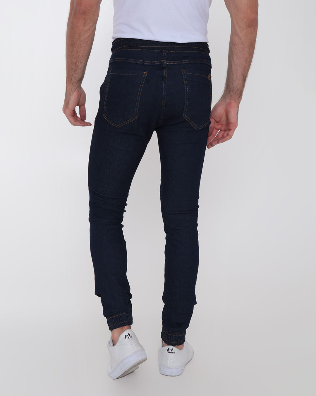 Calca-Jeans-Masculina-Jogger-Azul-Escuro