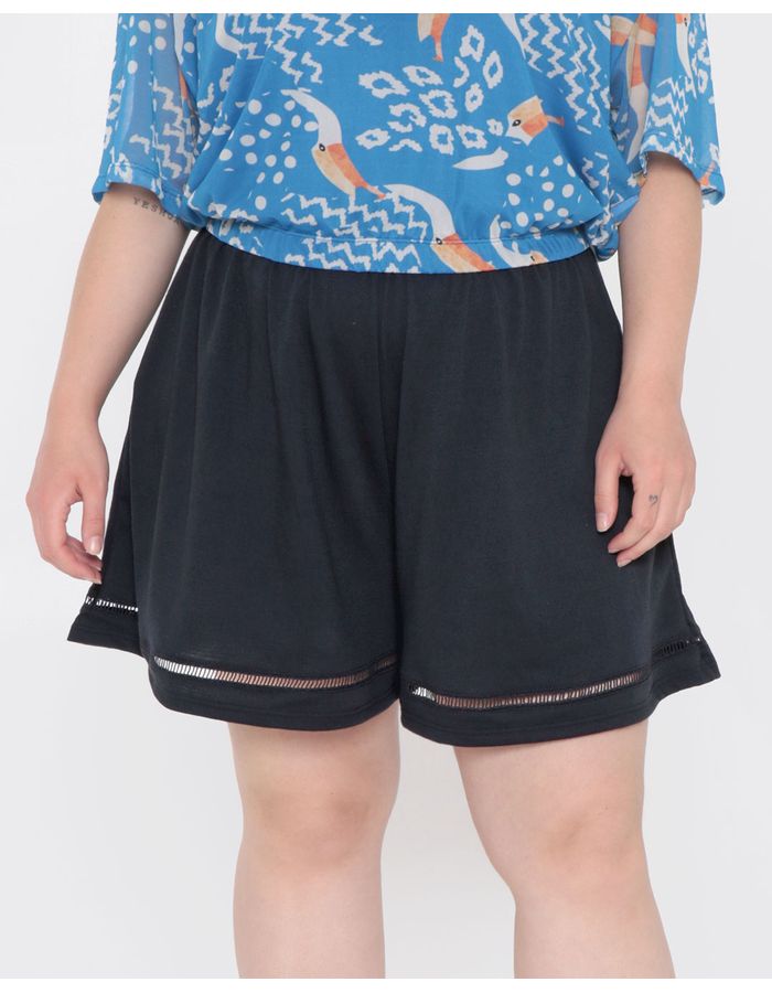 Short-Feminino-Plus-Size-Malha-Canelada-Preta