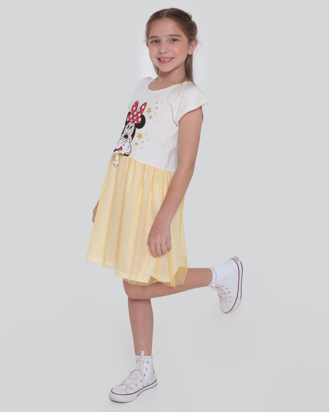 Vestido-Infantil-Tule-Glitter-Estampa-Minnie-Disney-Off-White