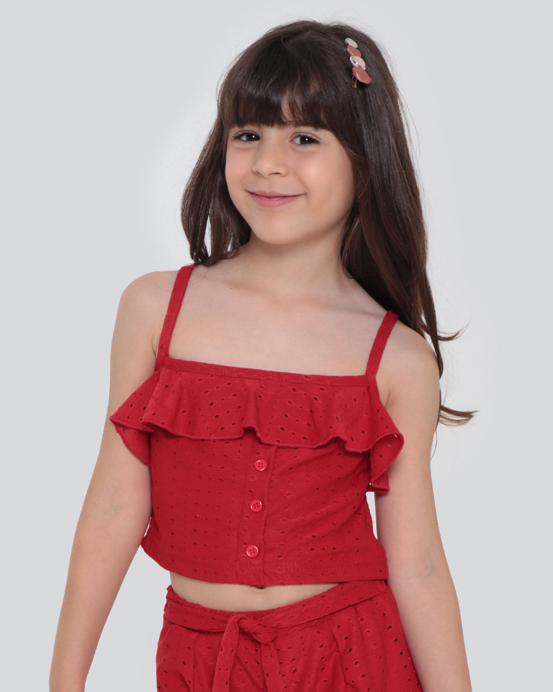 Blusa-Infantil-Cropped-Laise-Vermelha