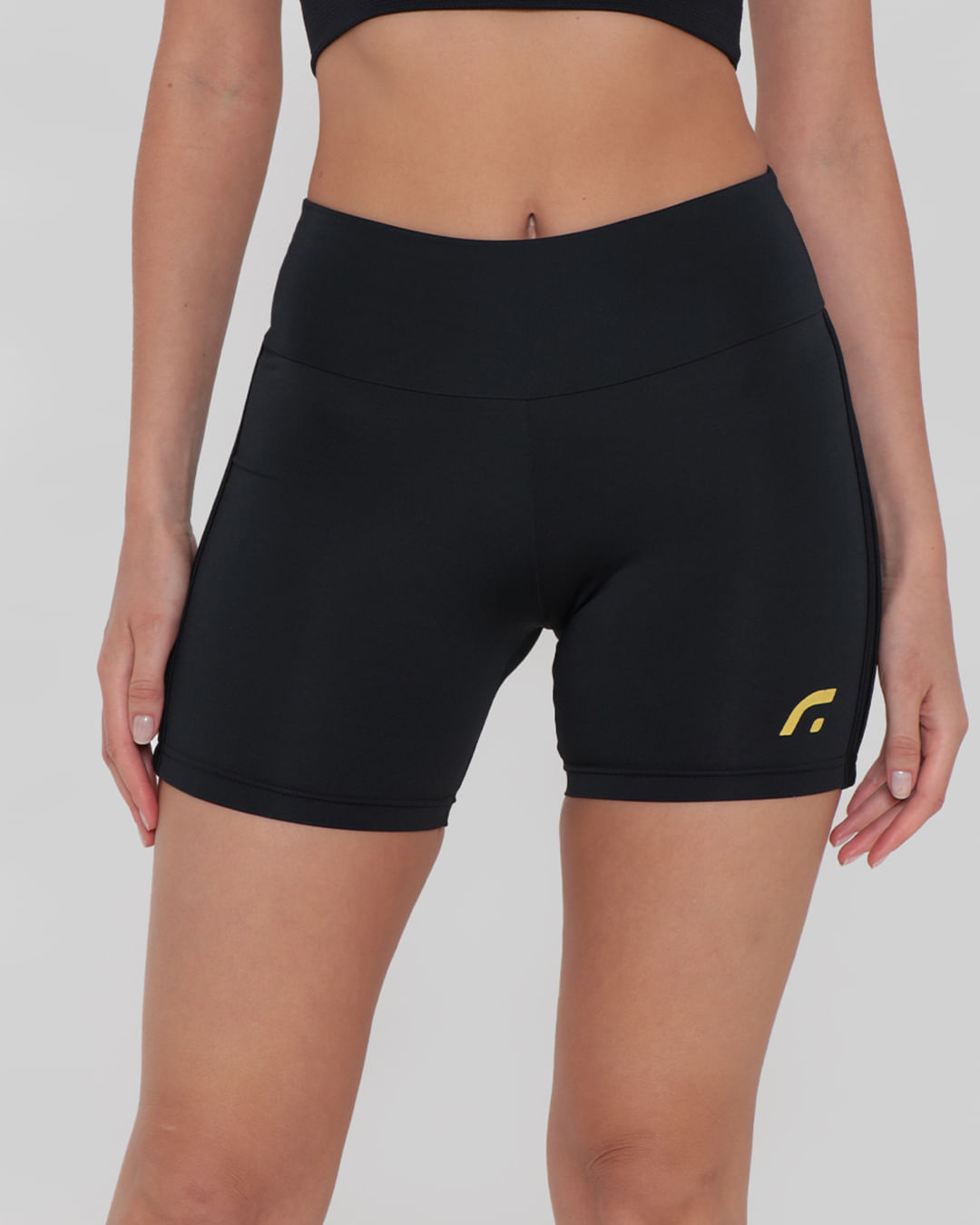 Short-Feminino-Fitness-Fitter-Ciclista-Preto