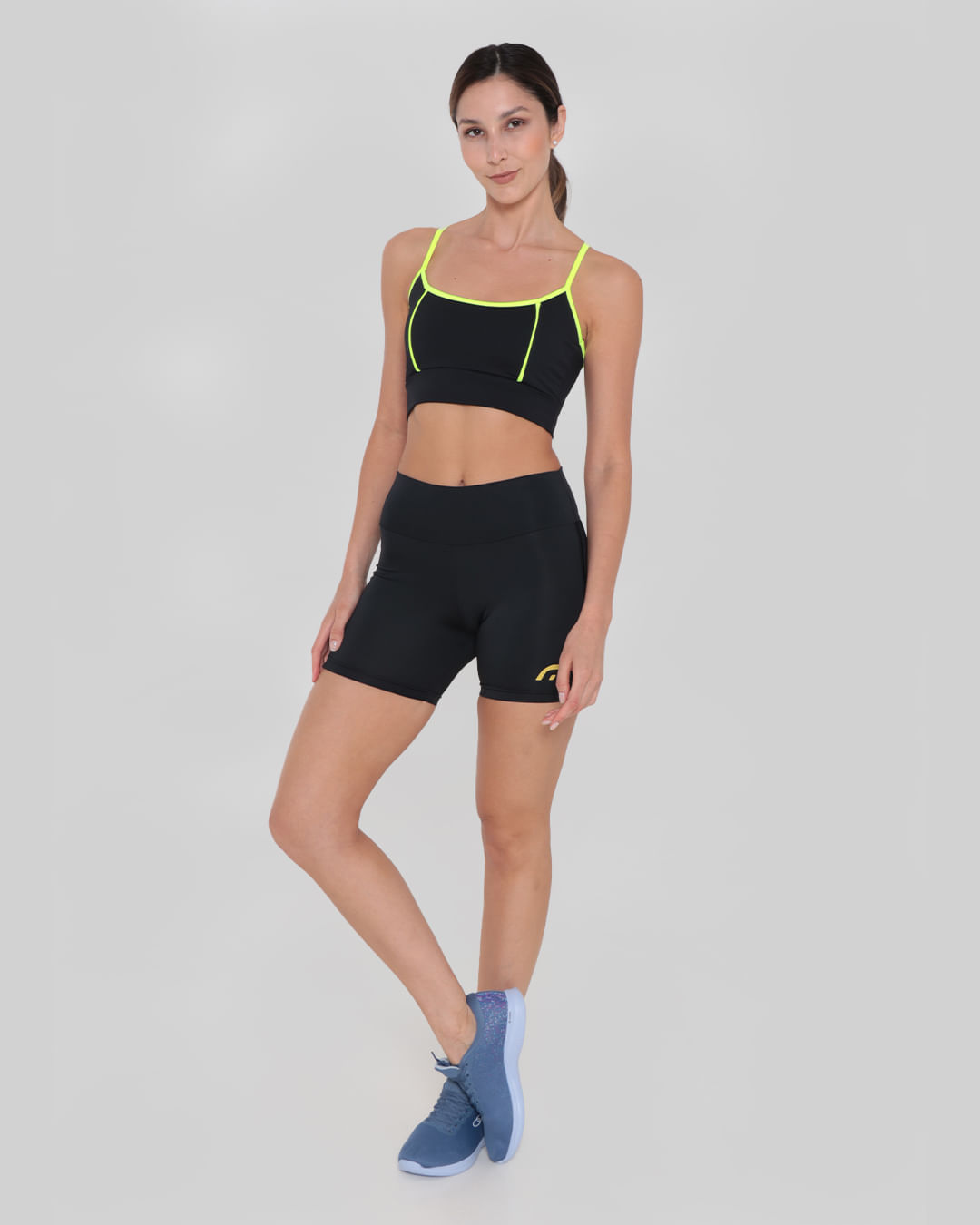 Short-Feminino-Fitness-Fitter-Ciclista-Preto