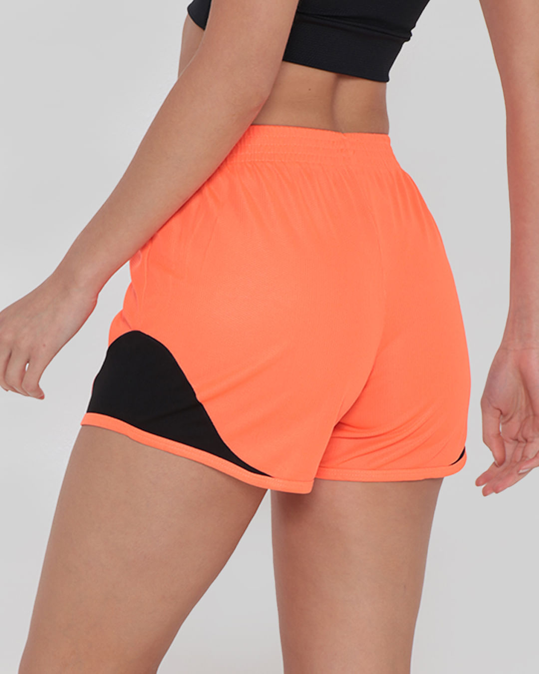 Short-Feminino-Fitness-Laranja-Neon