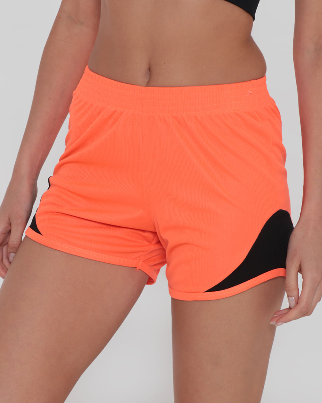 Short-Feminino-Fitness-Laranja-Neon