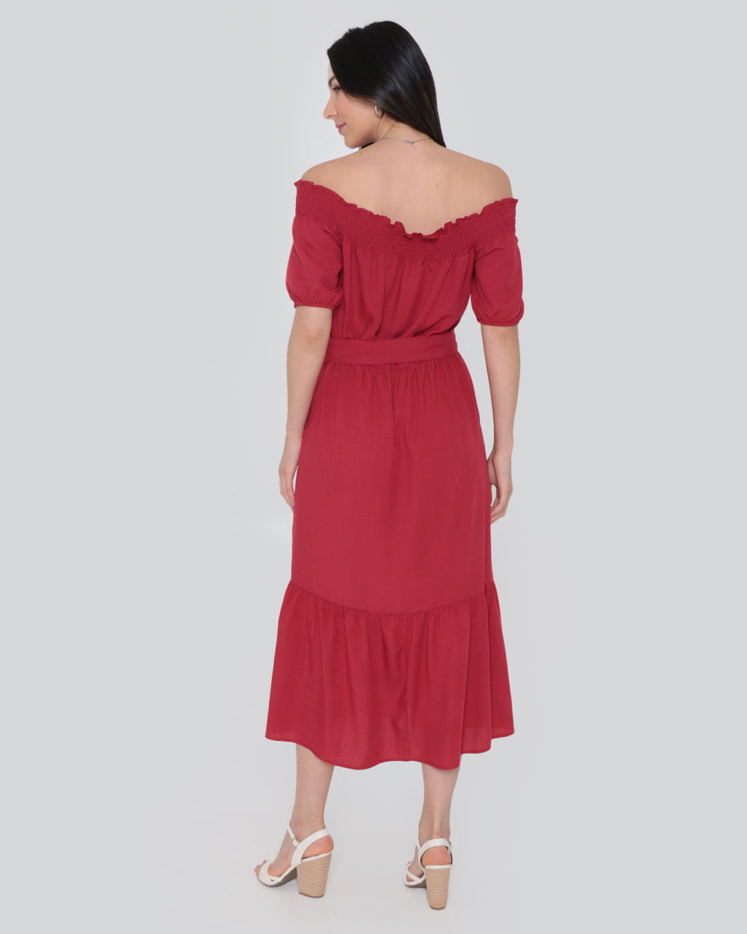 Vestido-Feminino-Ombro-Ciganinha-Midi-Vermelho