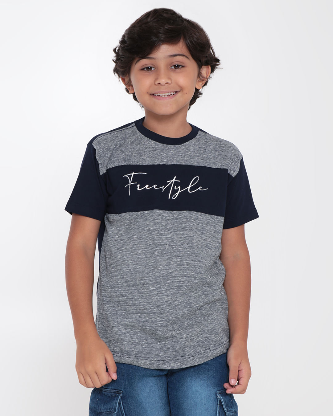 Camiseta-Infantil-Recorte-Listrado-Frees-Style-Marinho