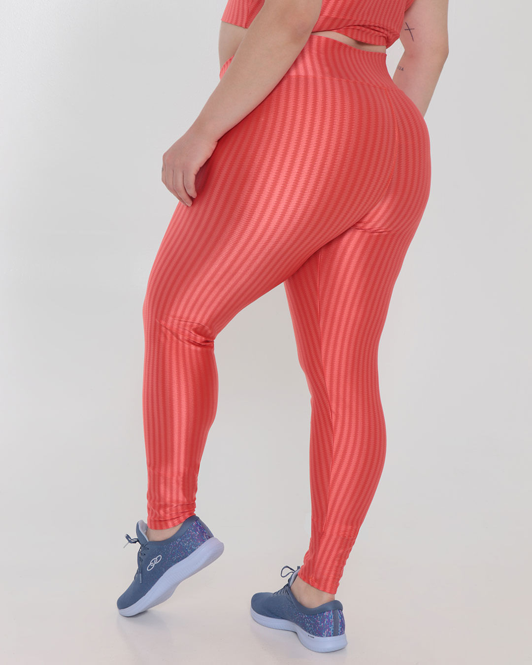 Calca-Legging-Feminina-Plus-Size-Fitness-3D-Laranja