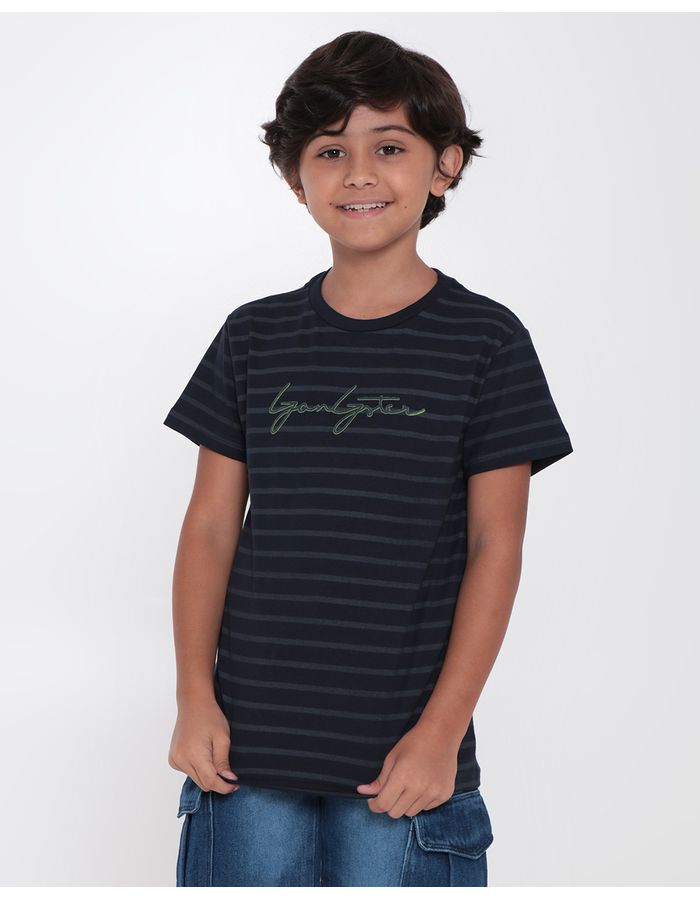 Camiseta-Infantil-Gangster-Listrada-Marinho