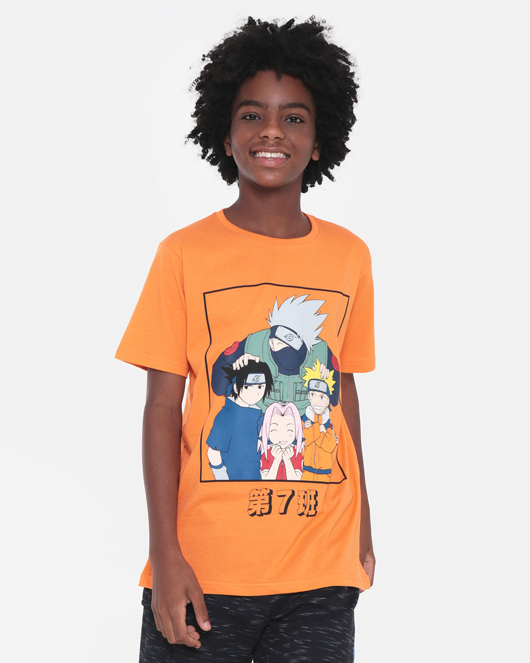 Camiseta-Juvenil-Estampa-Naruto-Laranja
