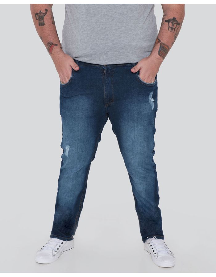 Calca-Jeans-Plus-Size-Masculina-Destroyed-Azul