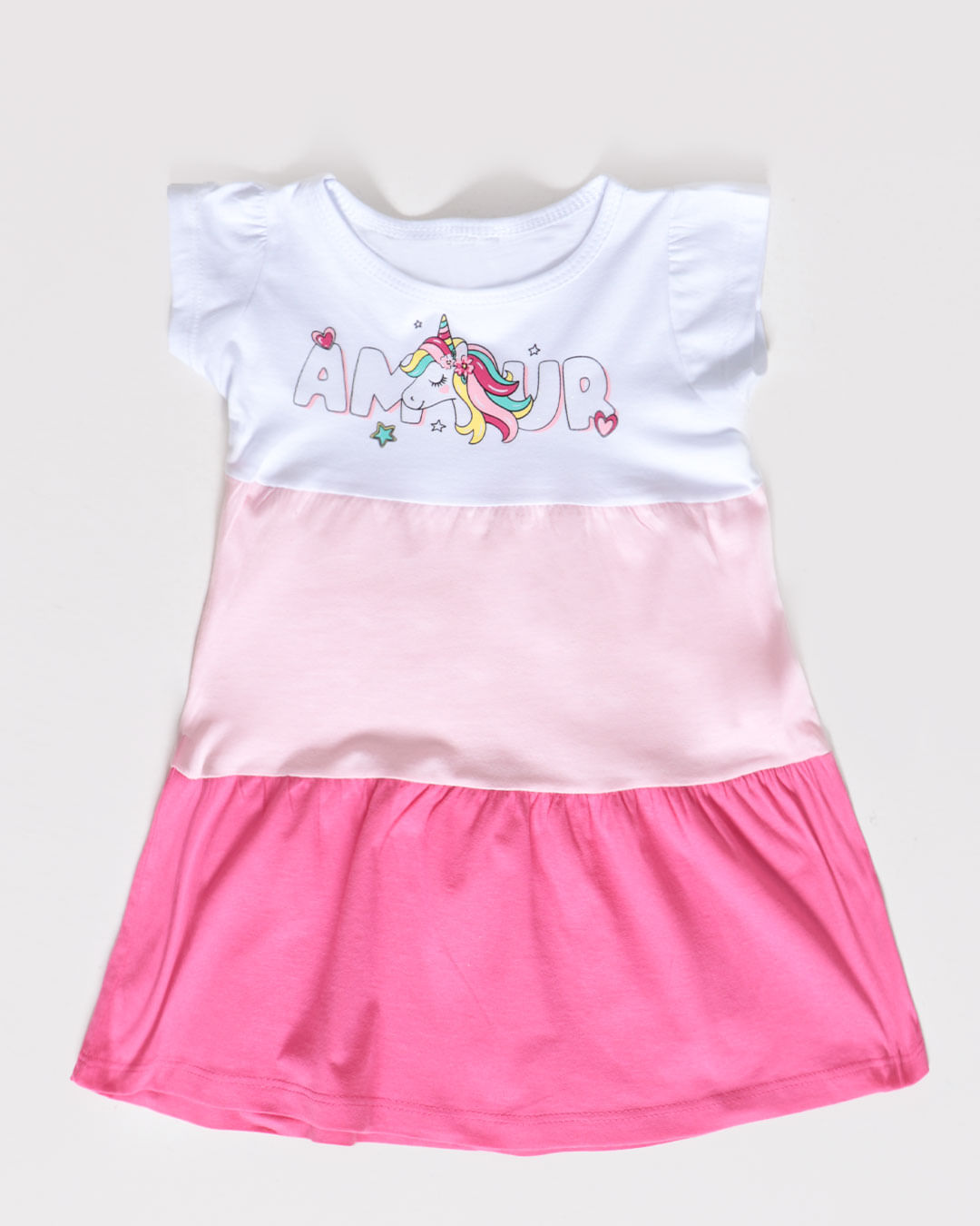 Vestido-Bebe-Tres-Marias-Glitter-Unicornio-Branco