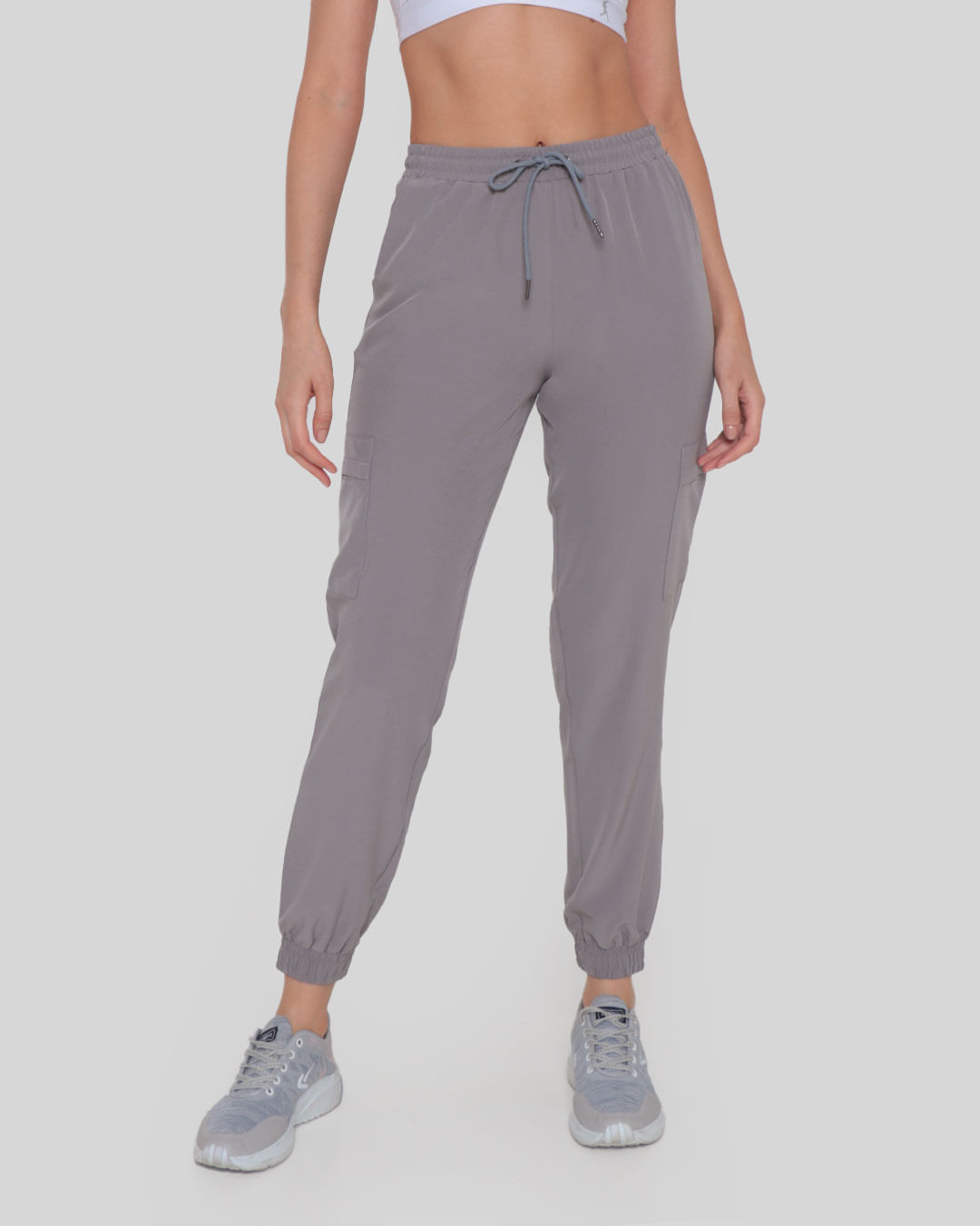 Calca-Feminina-Fitness-Jogger-Fitter-Cinza