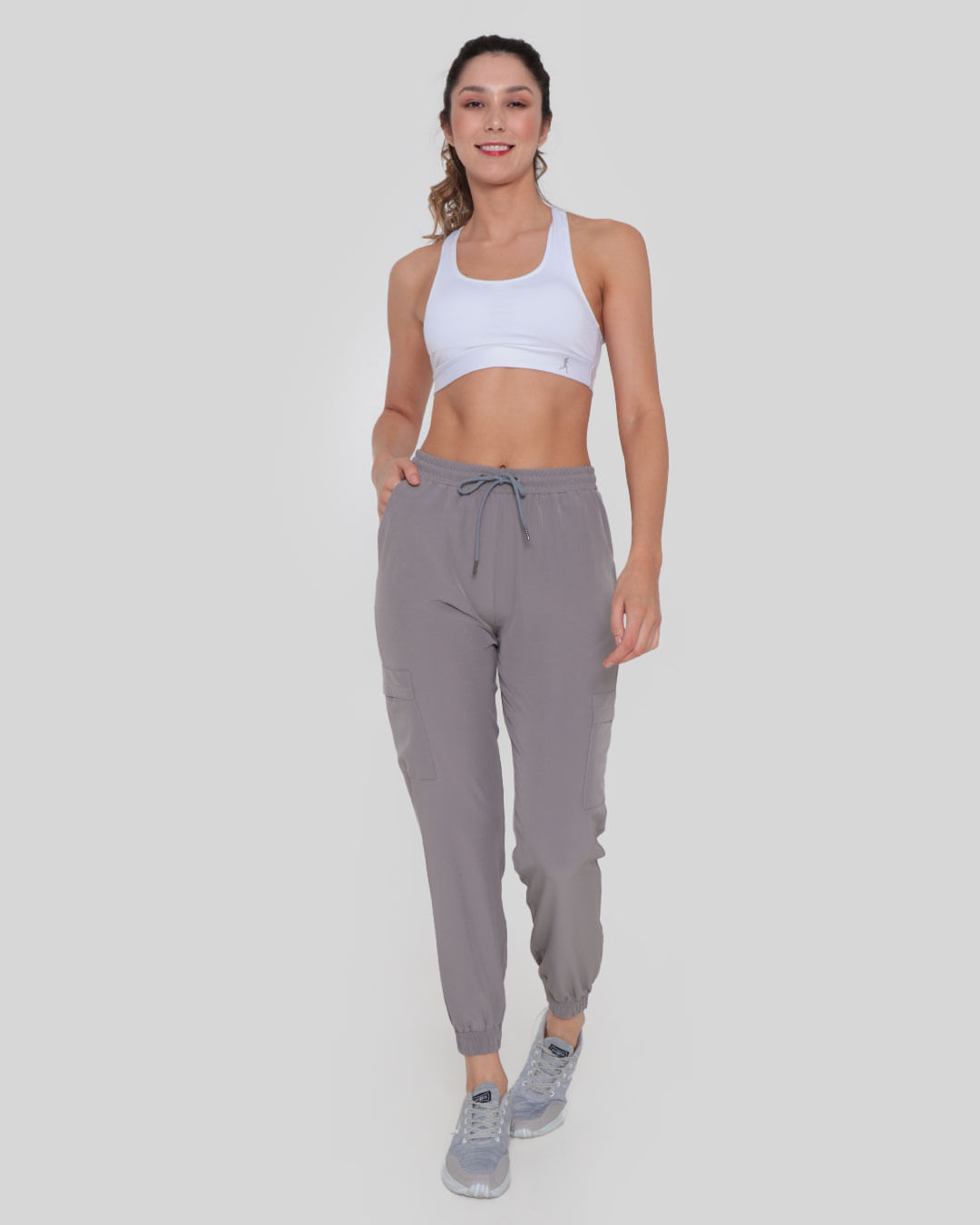 Calca-Feminina-Fitness-Jogger-Fitter-Cinza