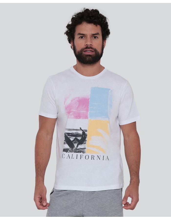 Camiseta-Masculina-Fitness-California-Branca