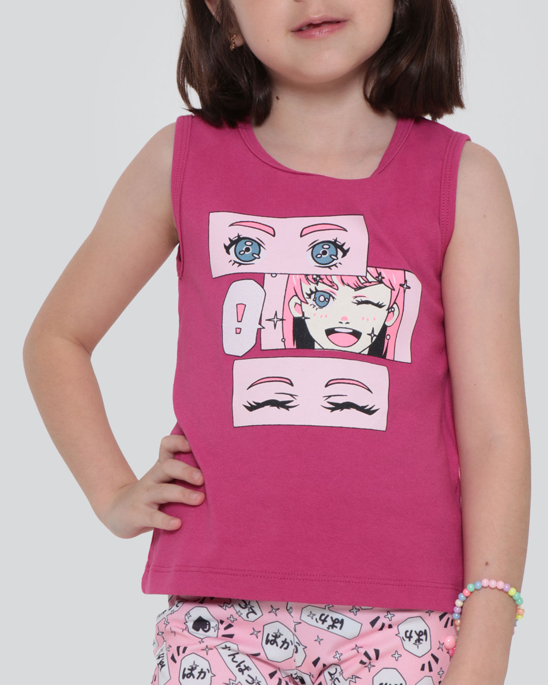 Conjunto-Infantil-Regata-Estampa-Anime-Rosa