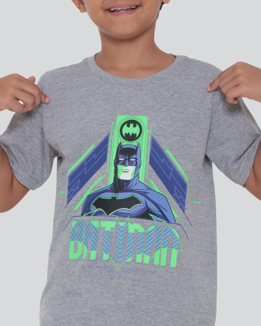 Camiseta-Infantil-Batman-Liga-da-Justica-Cinza