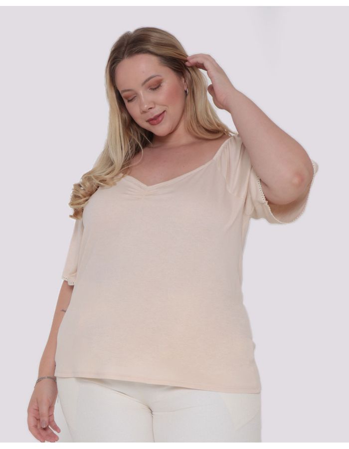 Blusa-Plus-Size-Feminina-Bege-Claro