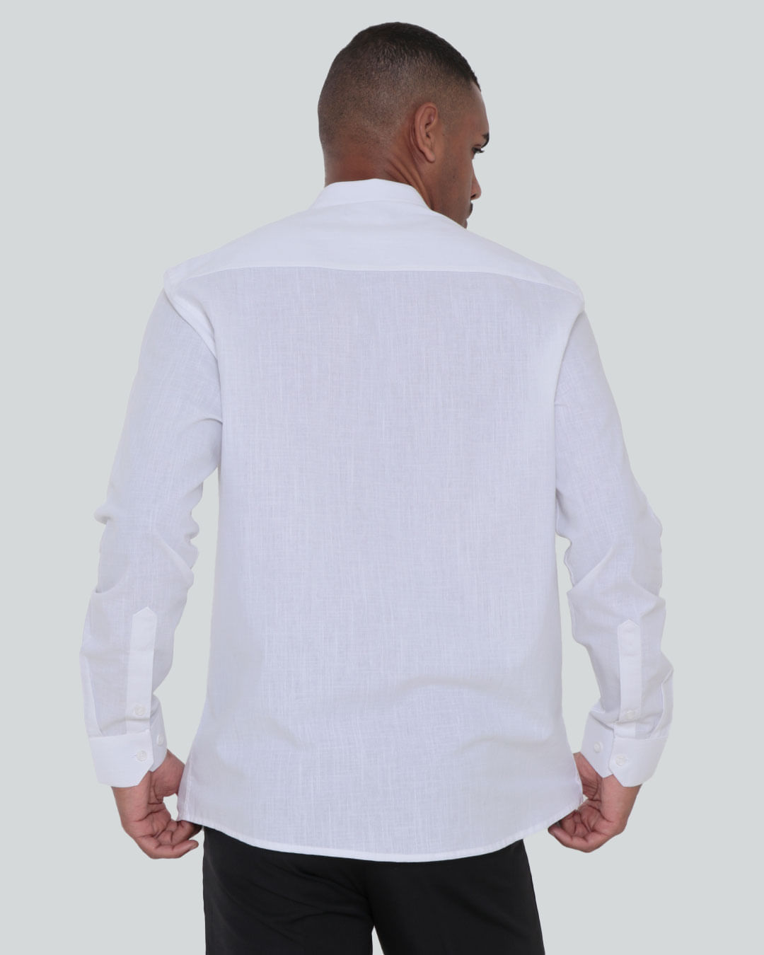 Camisa-Masculina-Manga-Longa-Branca