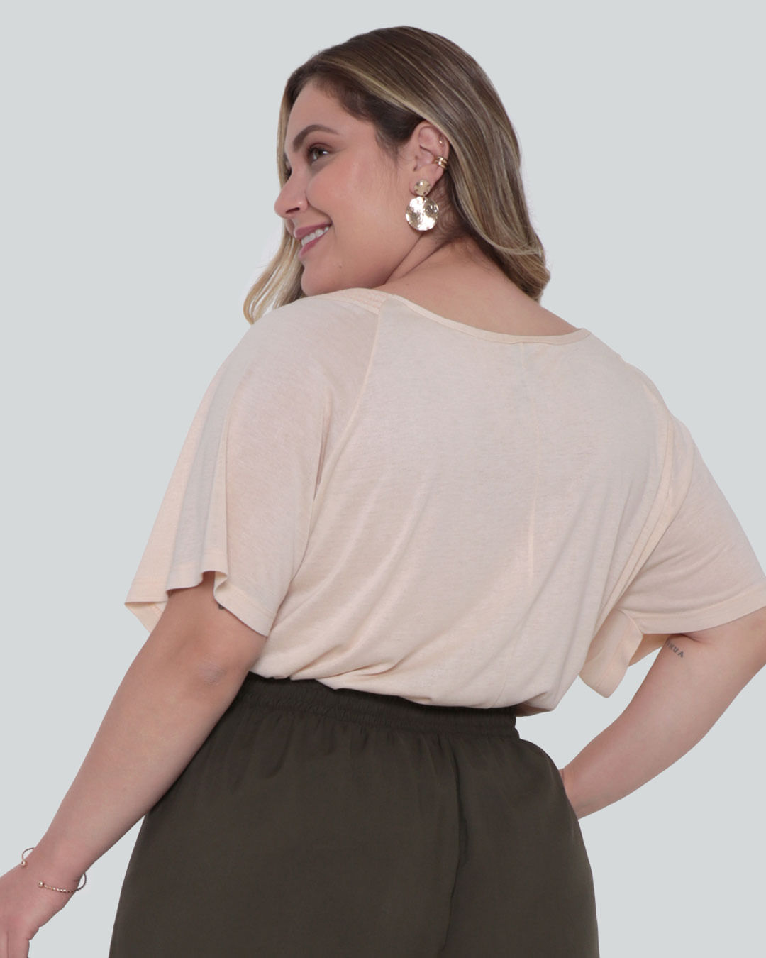 Blusa-Feminina-Plus-Size-Bordada-Bege