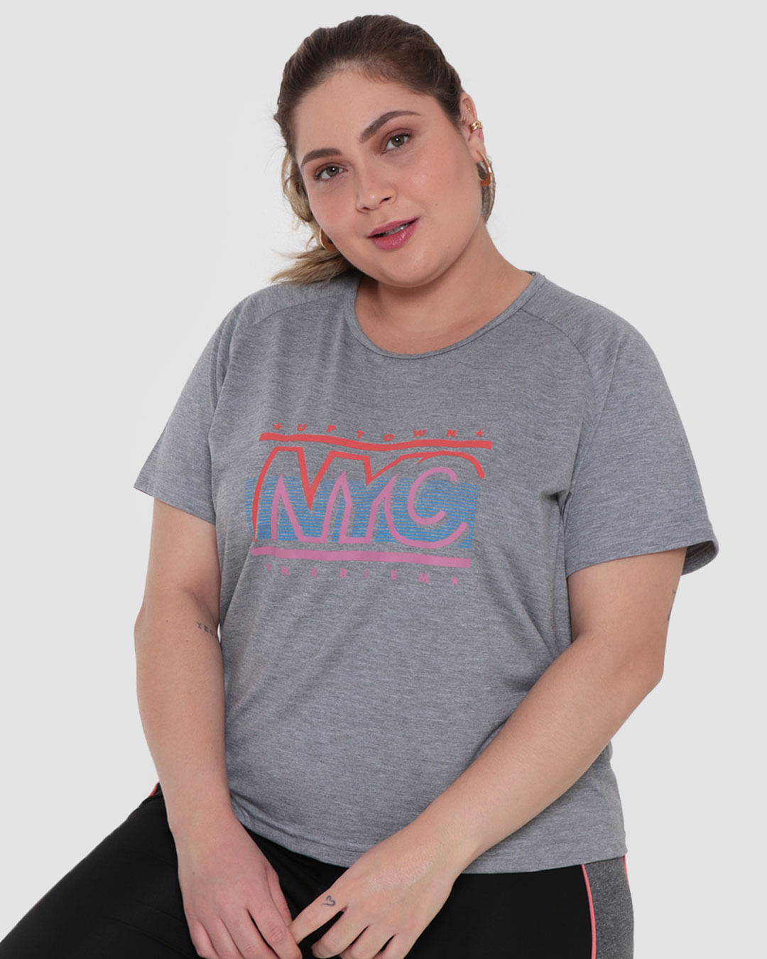 Blusa-Feminina-Plus-Size-Fitness-Fitter-Cinza