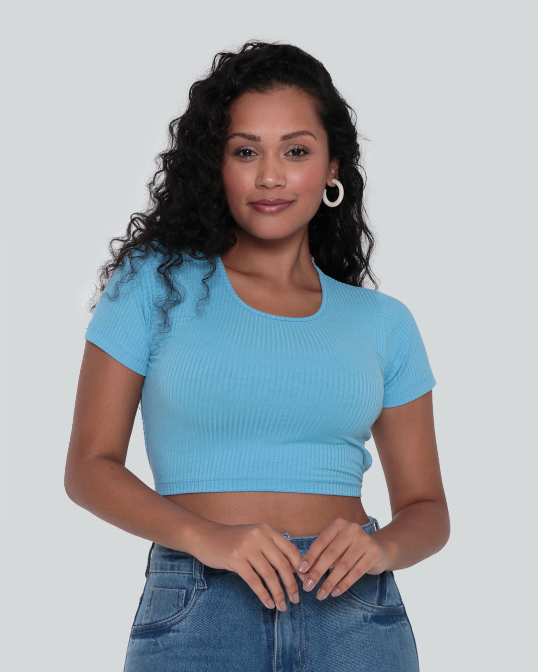 Blusa-Feminina-Cropped-Canelada-Tiras-Azul-Claro