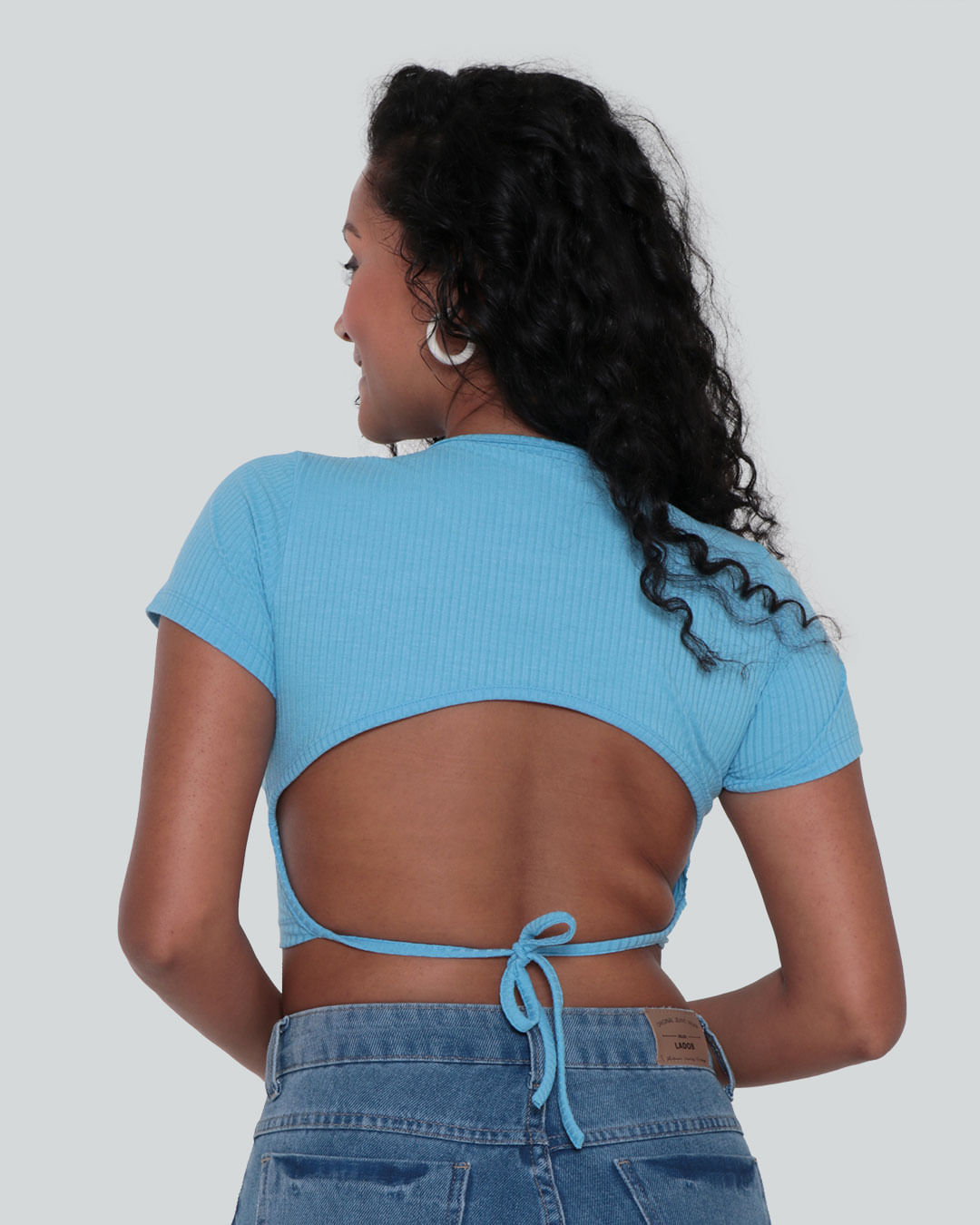 Blusa-Feminina-Cropped-Canelada-Tiras-Azul-Claro