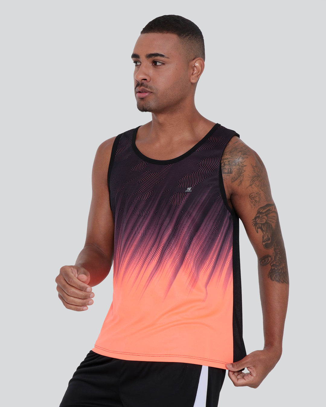 Regata-Masculina-Fitness-Neon-Laranja