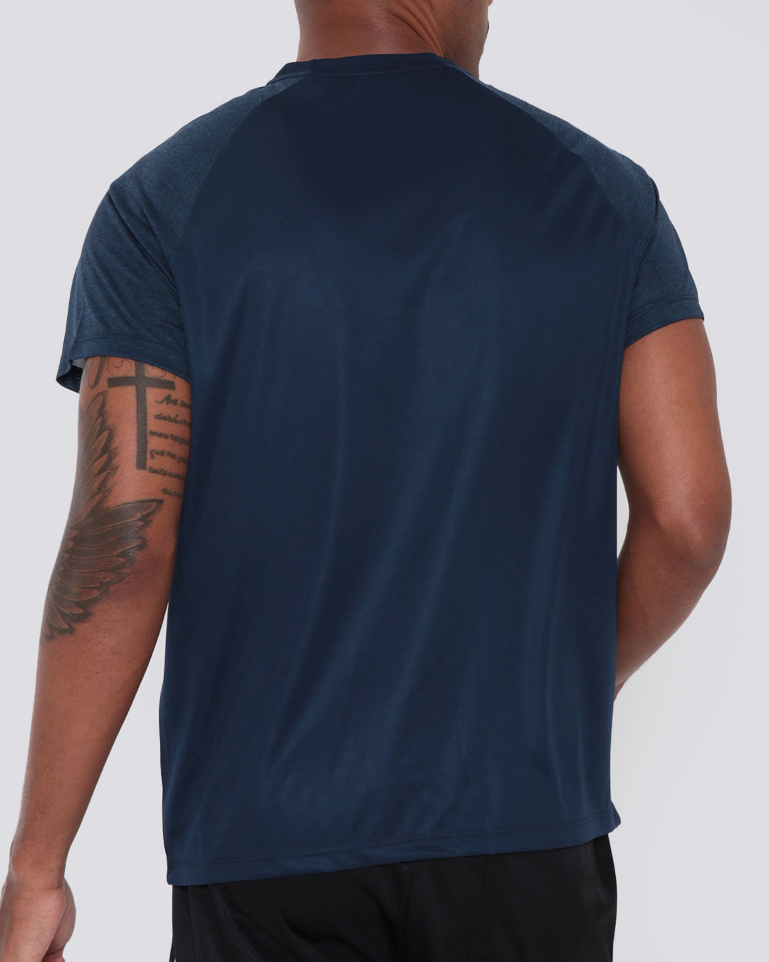 Camiseta-Masculina-Fitness-Estampa-Runner-Azul-Marinho