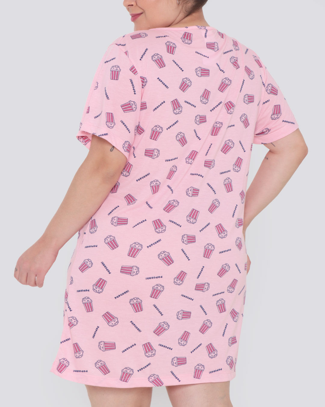 Camisola-Feminina-Plus-Size-Pipoca-Rosa