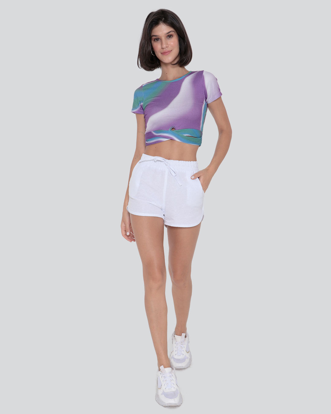 Blusa-Cropped-Feminina-Canelada-Colorida-Lilas-