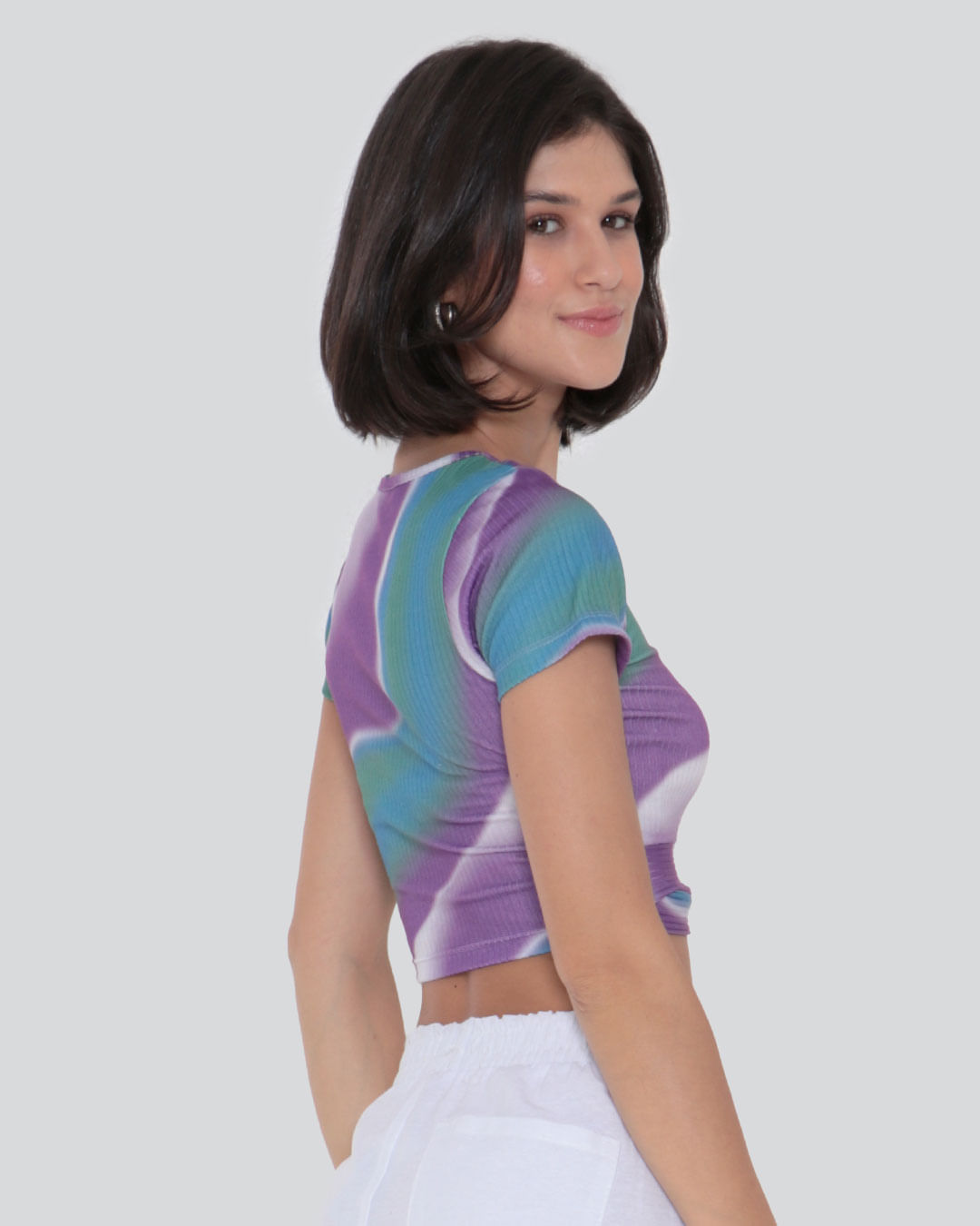 Blusa-Cropped-Feminina-Canelada-Colorida-Lilas-