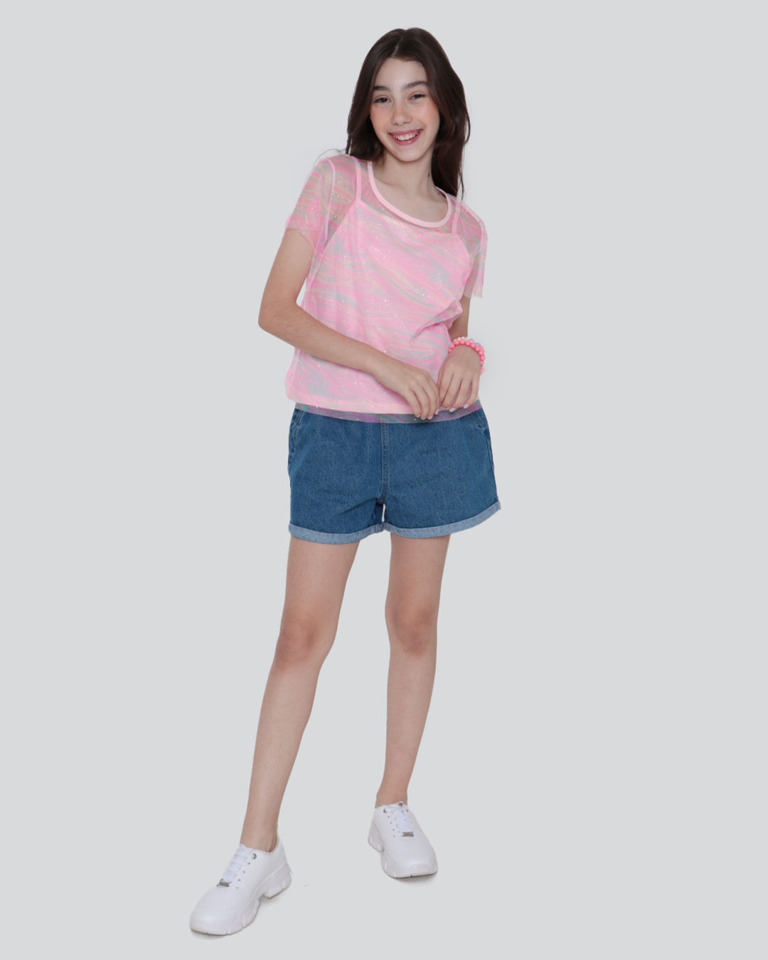 Blusa-Juvenil-Sobreposicao-Tule-Rosa