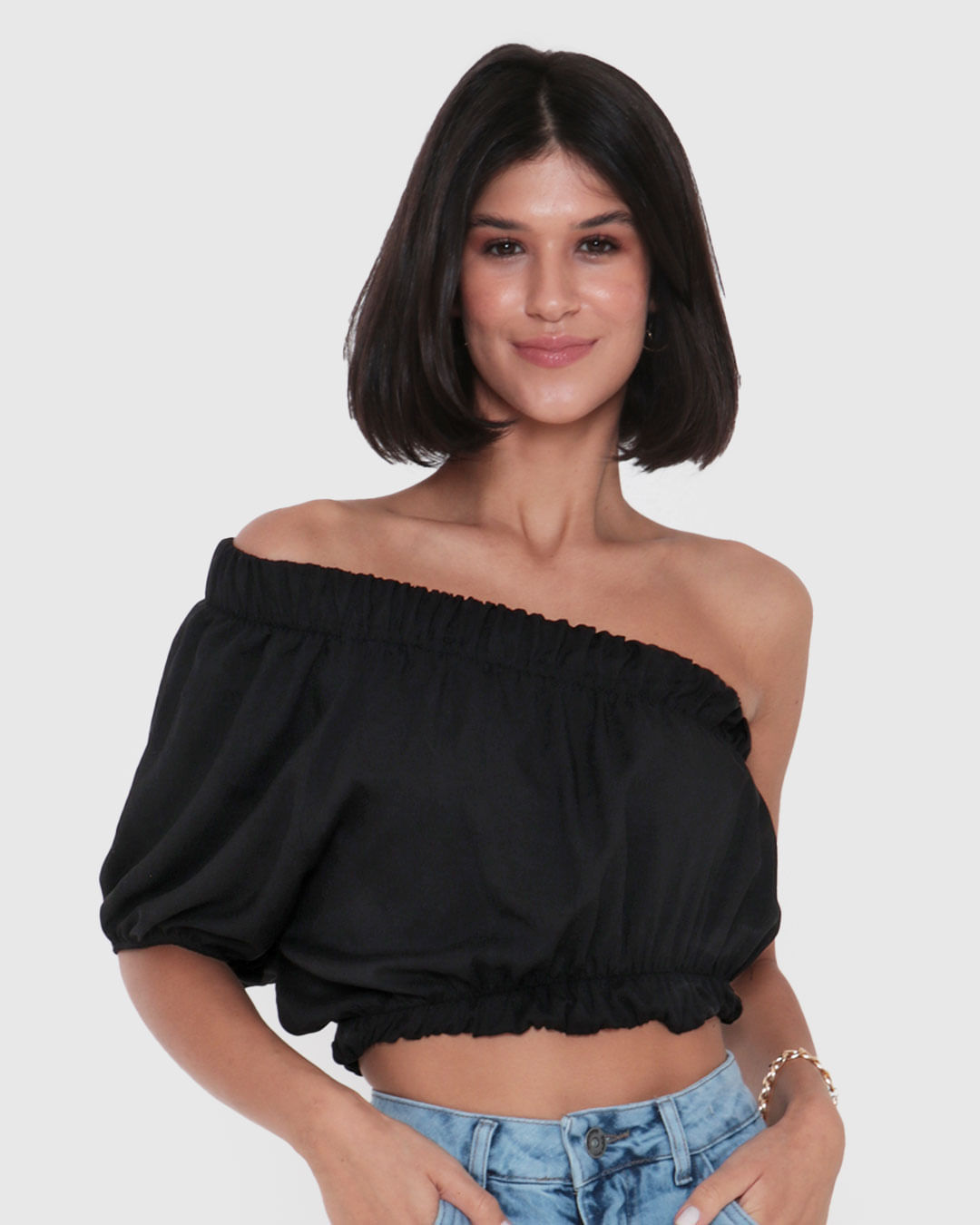 Blusa-Feminina-Viscose-Cropped-Ombro-So-Preta