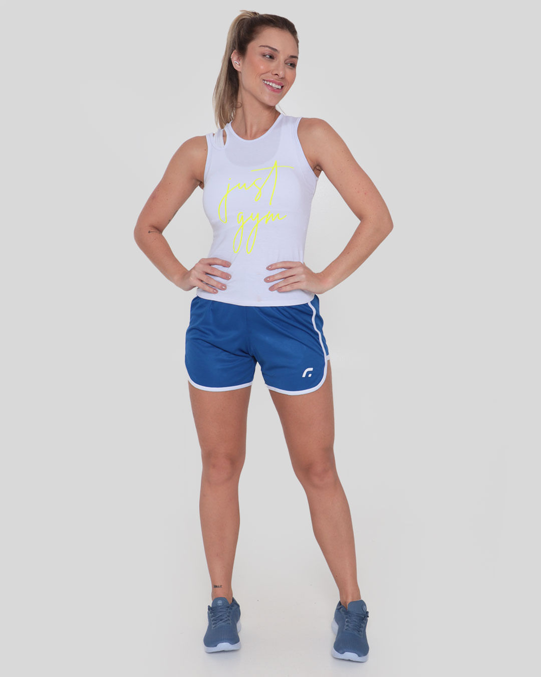 Short-Feminino-Fitness-Fitter-Boxer-Azul