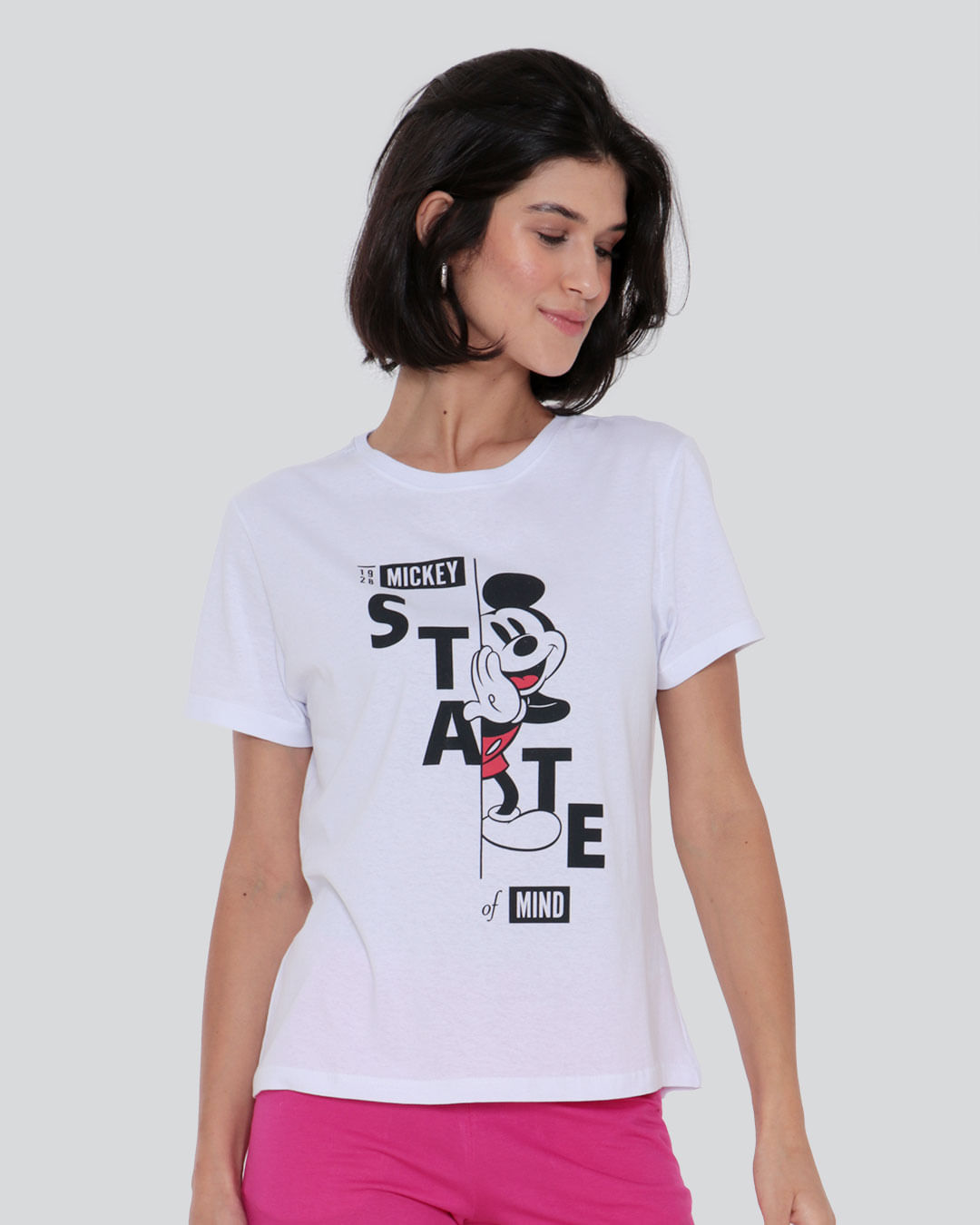 Camiseta-Feminina-Mickey-Mouse-Disney-Branco