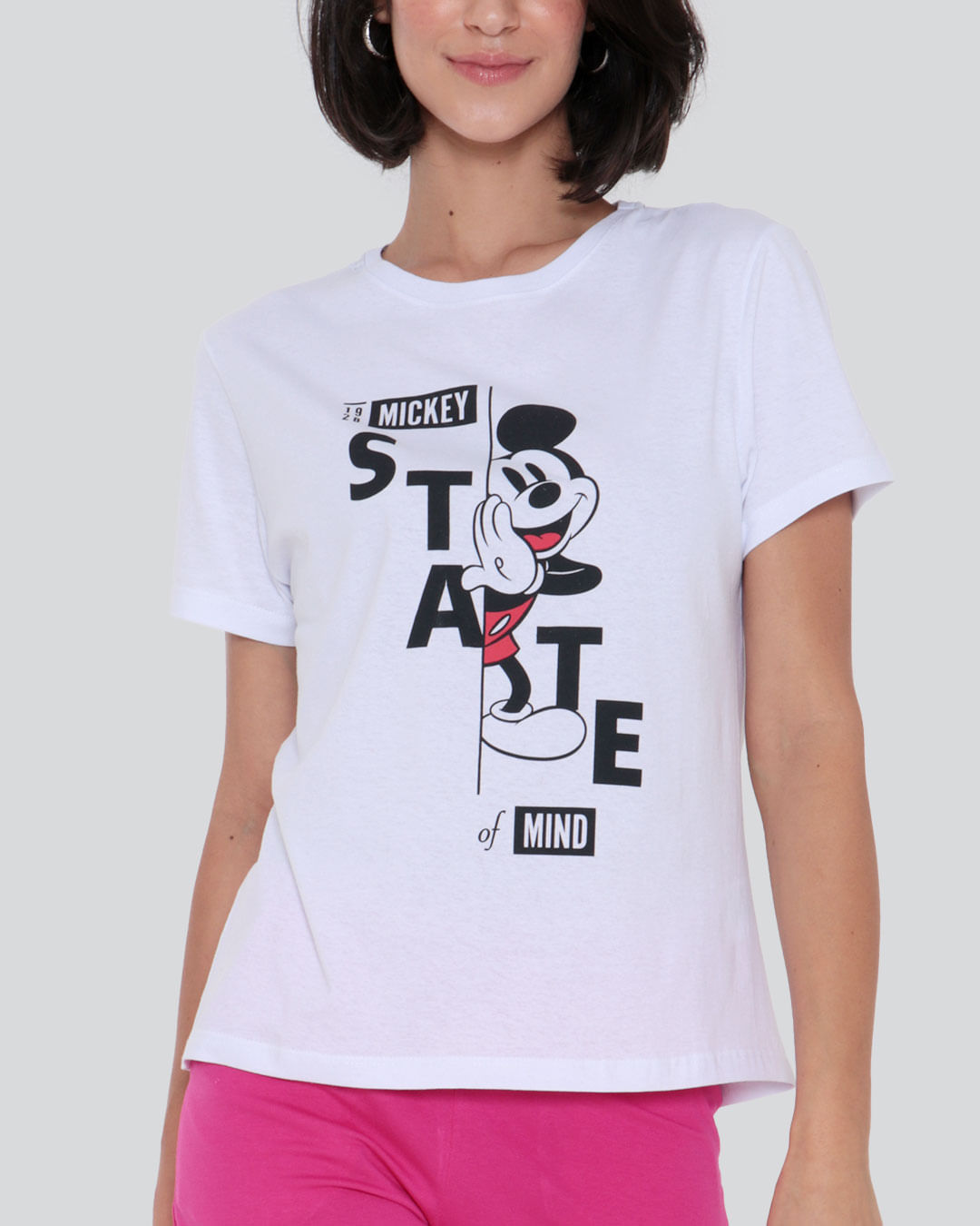 Camiseta-Feminina-Mickey-Mouse-Disney-Branco