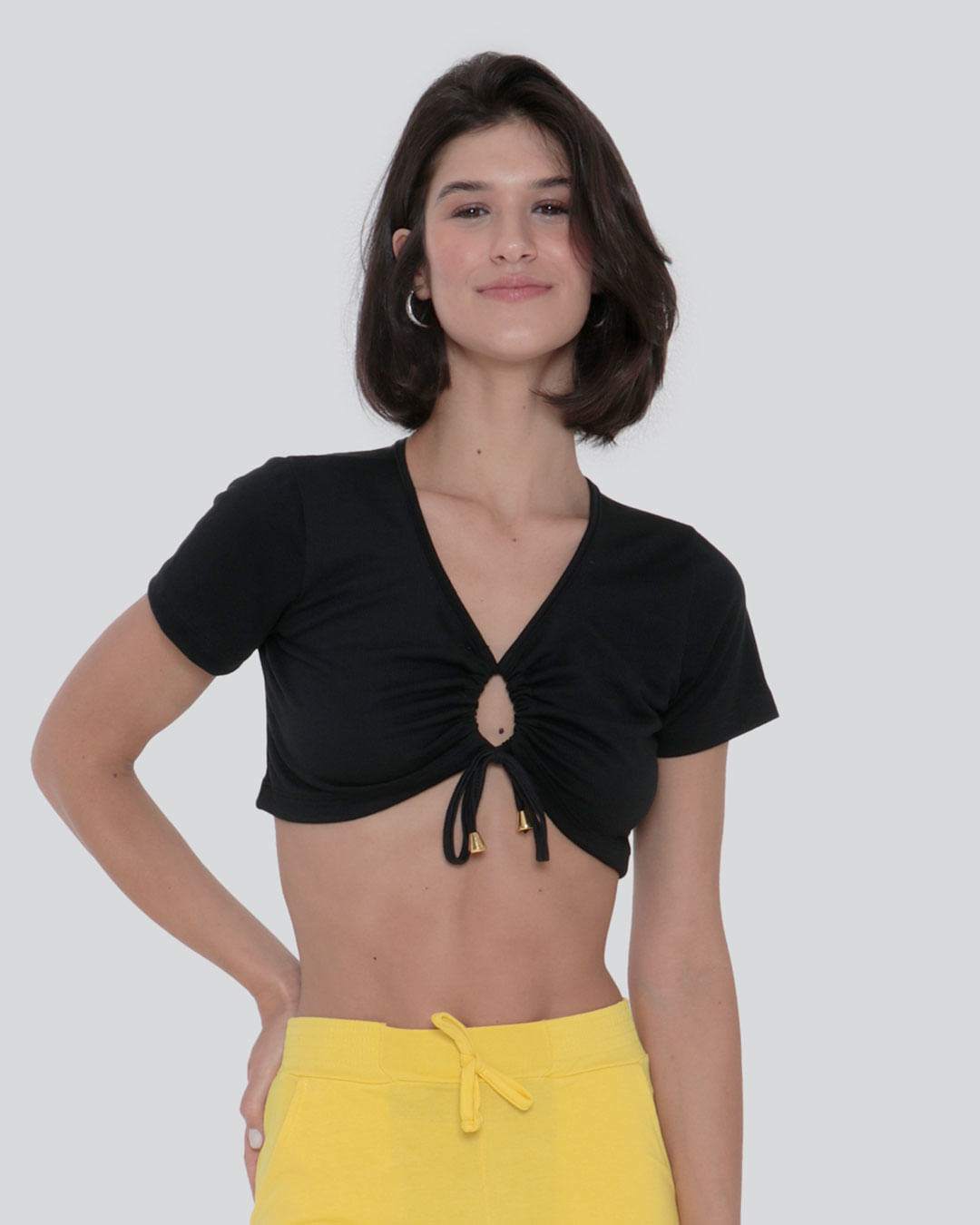 Blusa-Feminina-Cropped-Colisse-Preta