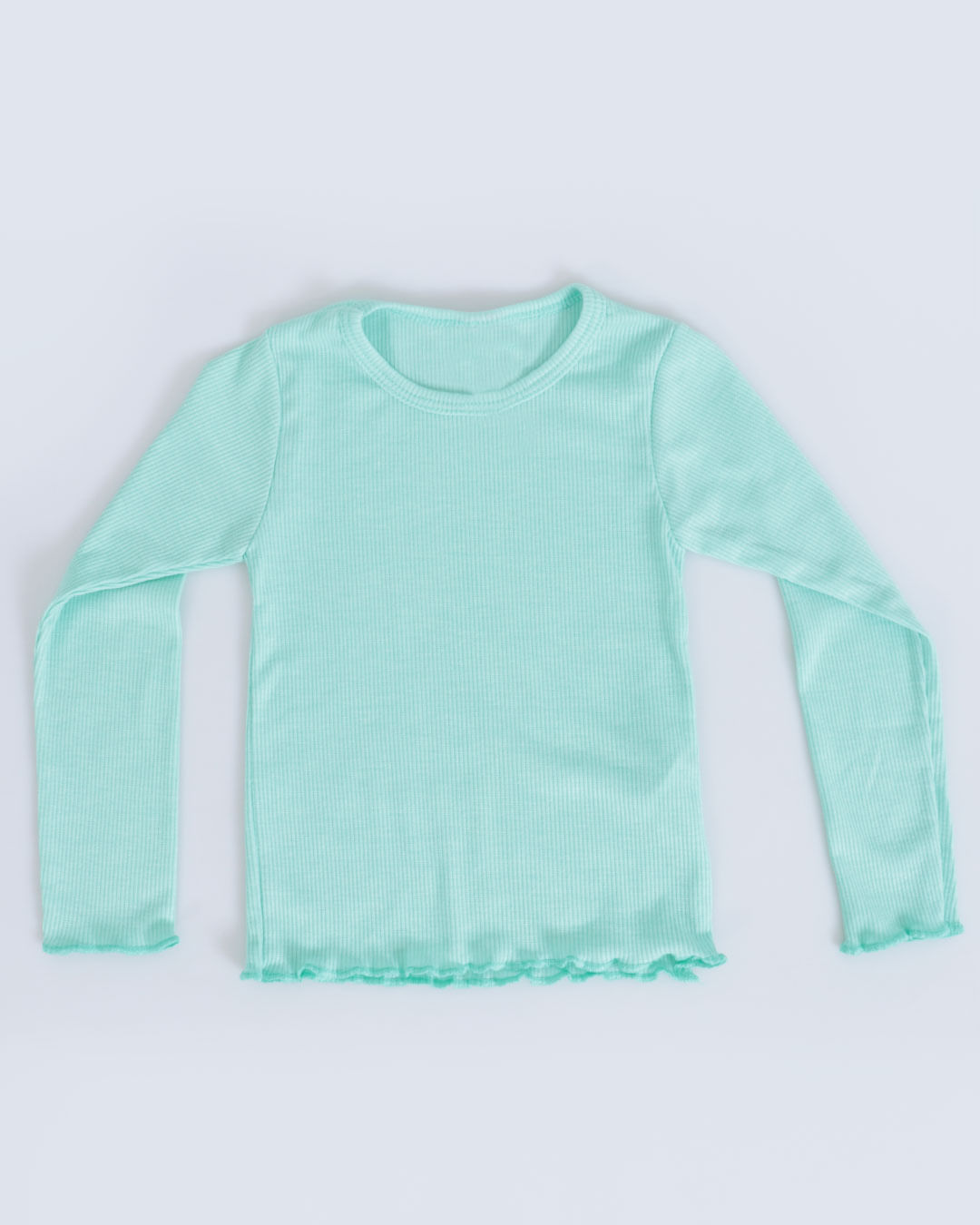 Blusa-Bebe-Manga-Longa-Canelada-Frufru-Verde-Claro