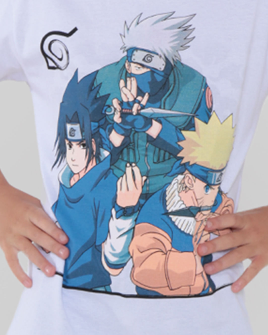 Camiseta-Infantil-Naruto-Branca