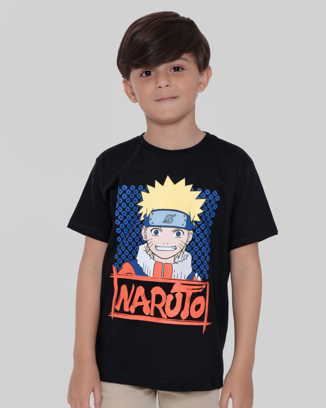 Camiseta-Infantil-Naruto-Preta