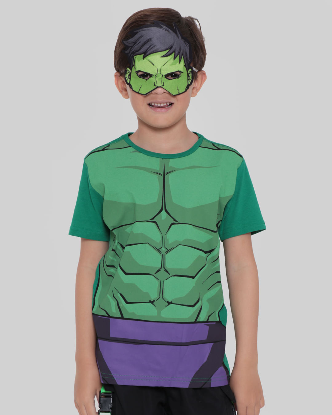 Camiseta-Infantil-Hulk-Brinde-Marvel-Verde