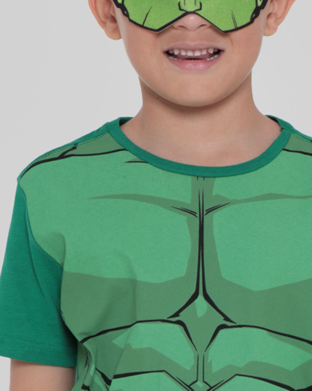 Camiseta-Infantil-Hulk-Brinde-Marvel-Verde