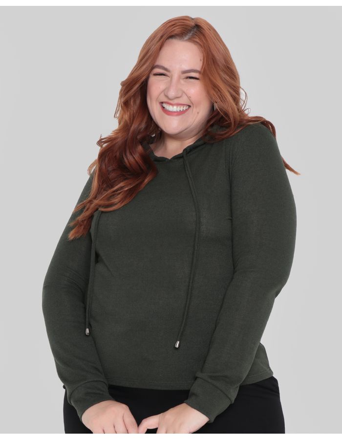 Blusao-Plus-Size-Feminino-Verde-Escuro