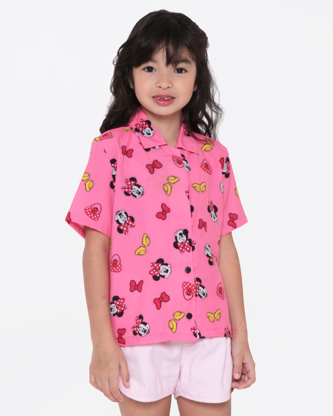 Camisa-Infantil-Minnie-Mouse-Disney-Rosa