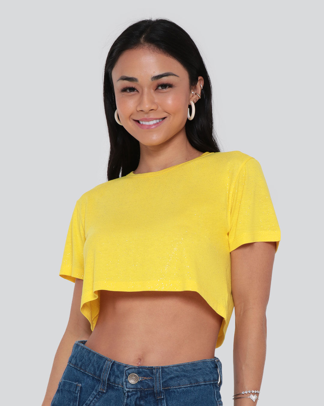 Blusa-Cropped-Feminina-Glitter-Amarela