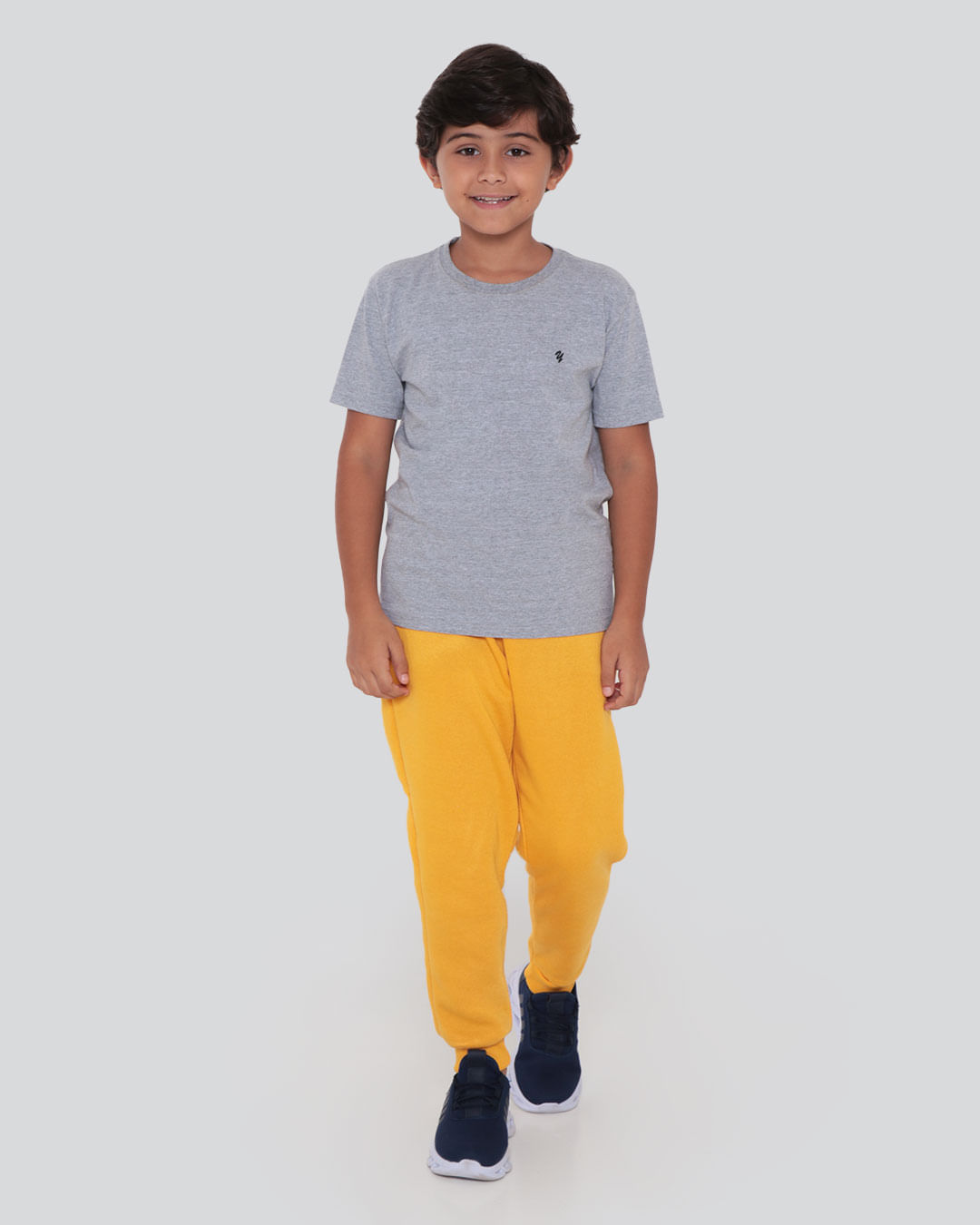 Calca-Moletom-Infantil-Jogger-Bolso-Mostarda