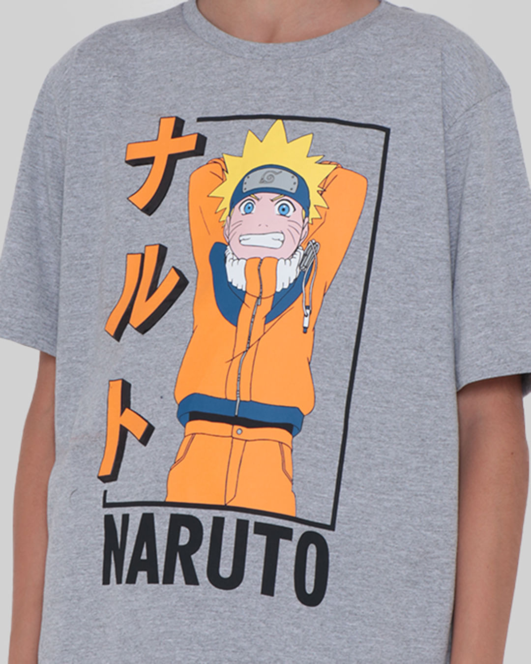 Camiseta-Juvenil-Naruto-Mescla-Cinza