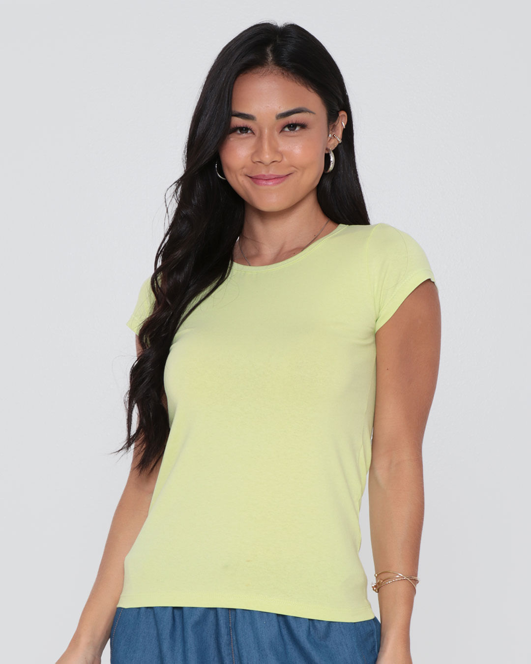 Blusa-Feminina-Basica-Neon-Verde